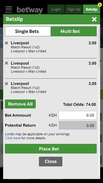 How To Place A Bet On Betway .